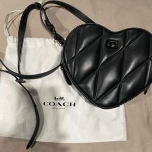 Coach Heart Crossbody Bag with Quilting